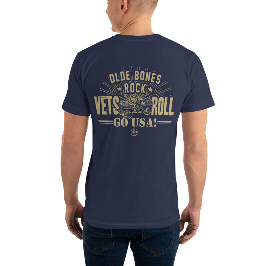 Vets Roll! Go USA! Men's T-Shirt