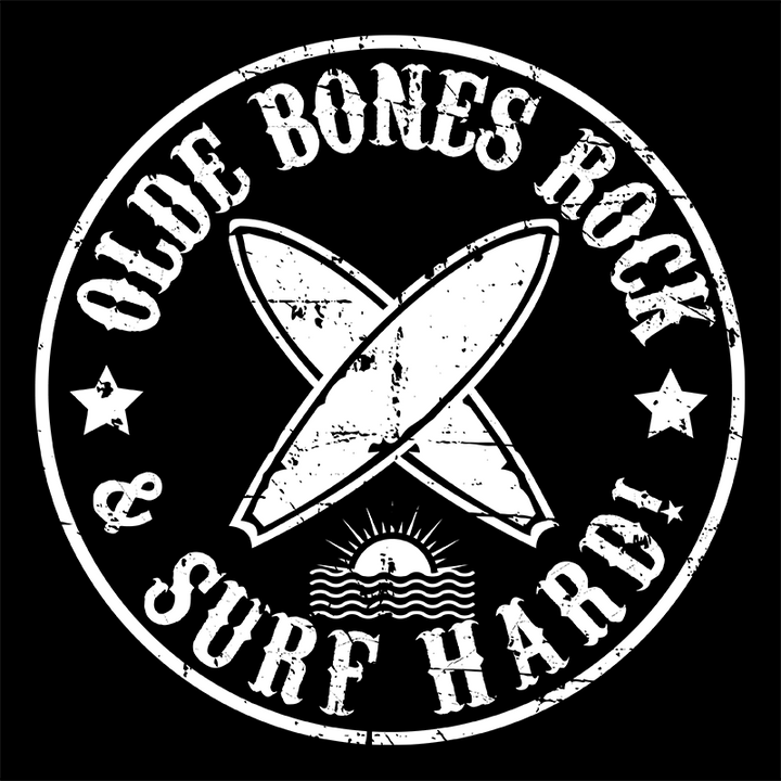 Olde Bones Rock & Surf Hard Men's T-Shirt