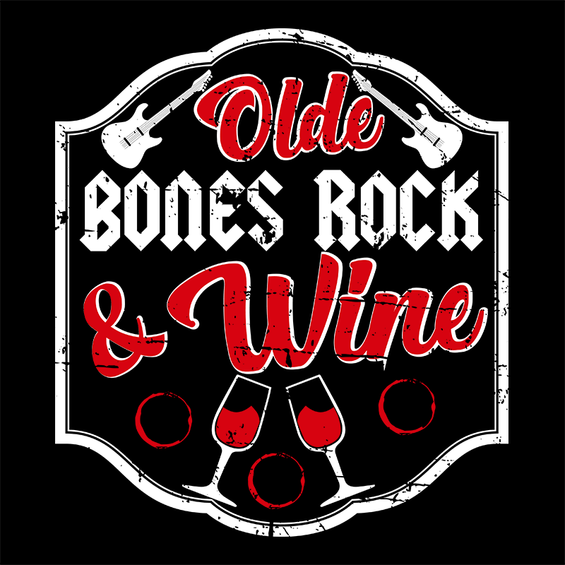 Olde Bones Rock & Wine Women's T-Shirt